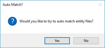 Auto match files to Entities option