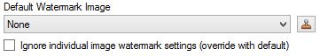 Default image watermark options