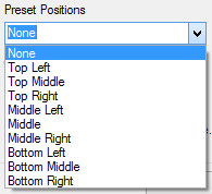 Image Watermark position options