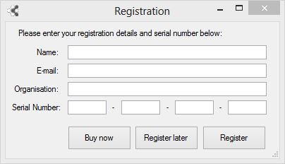 Fact Sheet Fusion Registration dialog