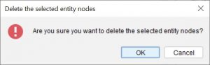 Lucid Builder Delete Entity confirmation dialog