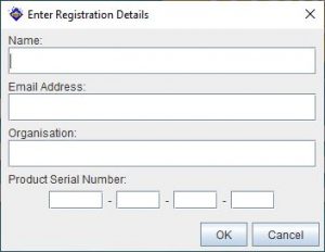 Lucid Builder Registration Details dialog