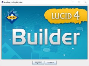 Lucid Builder Registration dialog