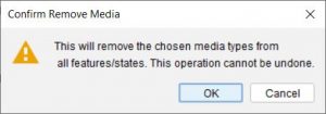 Lucid Builder remove media from all features and states confirmation dialog