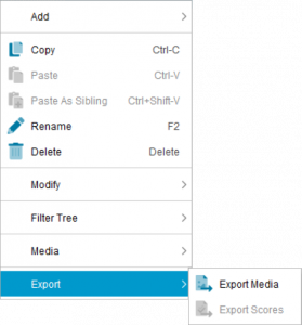 Lucid Builder Feature Tree Context Menu - Export Sub Menu