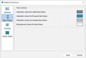 Lucid Builder Preferences dialog - Tree options