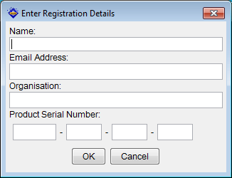 Registration Details Dialog